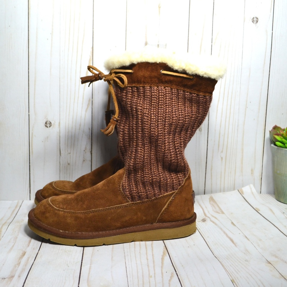 UGG 5124 SUBURB Sweater Suede BOOTS - Picture 3 of 7